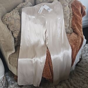 ZARA Silk Slacks